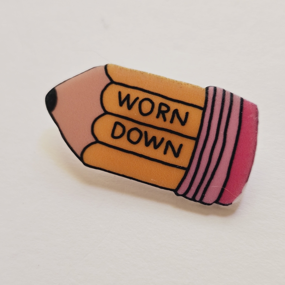 Worn Down Pencil Pin